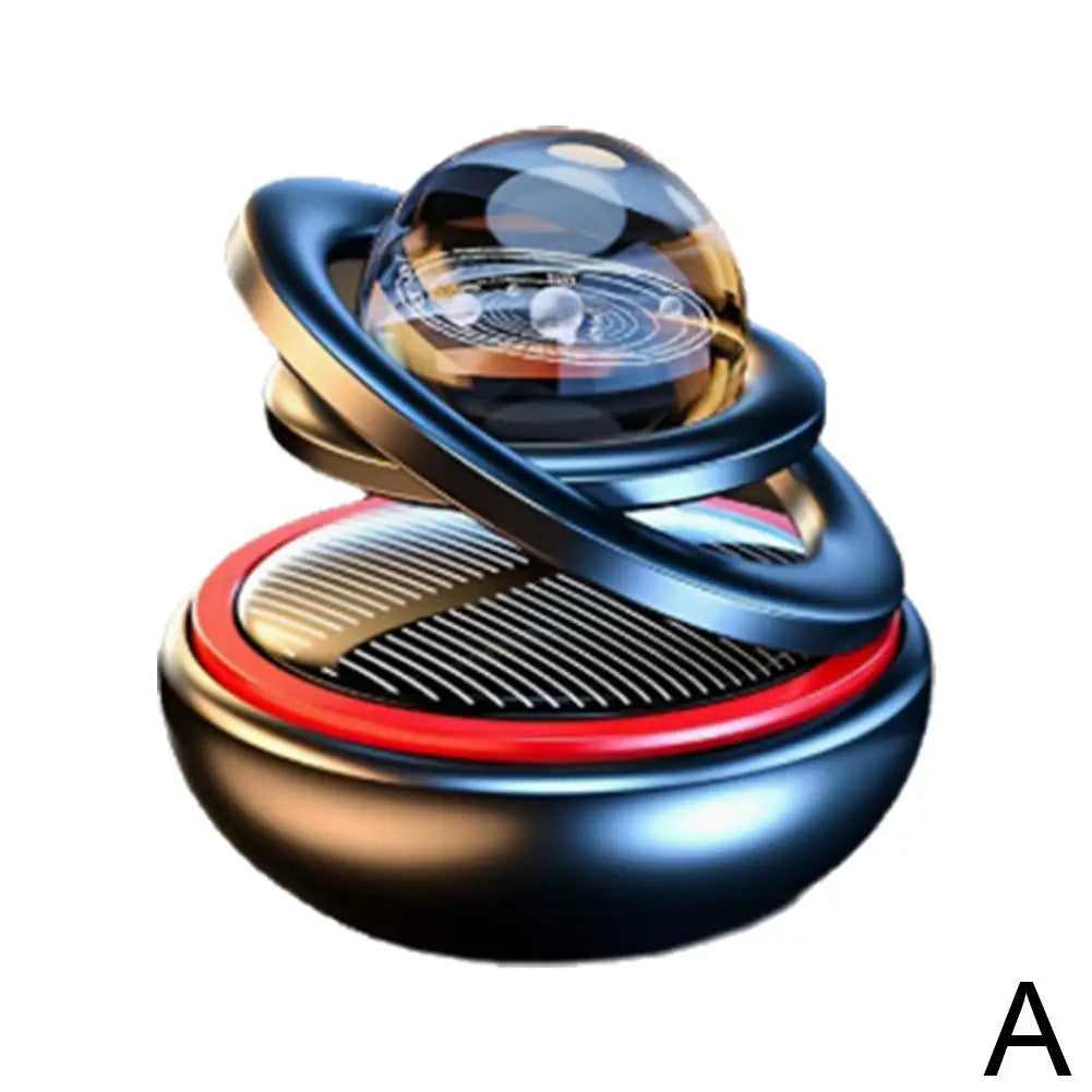 Solar Power Car Perfume Car Air Freshener Solar Ornaments Rotating Aromatherapy Perfume Ornaments Creative Car Diffuser Econic Blanks